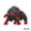 پازل سه بعدی الیپانی (3D) - طوسی، قرمز